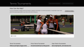 What Playtennistournaments.com website looked like in 2020 (4 years ago)