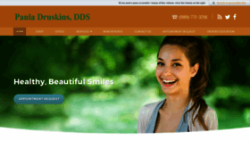 What Pauladruskinsdds.com website looked like in 2020 (4 years ago)