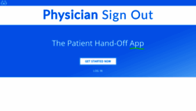 What Physiciansignout.com website looked like in 2020 (4 years ago)