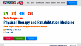 What Physicaltherapyconferences.org website looked like in 2020 (4 years ago)