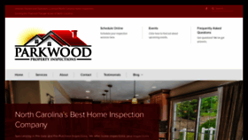 What Parkwoodpropertyinspections.com website looked like in 2020 (4 years ago)