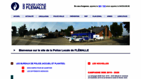 What Police-flemalle.be website looked like in 2020 (4 years ago)
