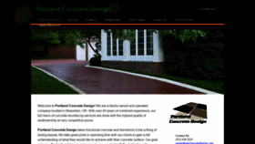 What Pdxconcretedesign.com website looked like in 2020 (4 years ago)