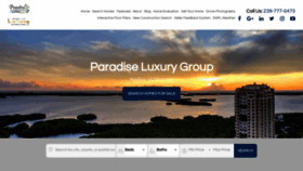 What Paradiserealestategroup.com website looked like in 2020 (4 years ago)