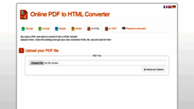 What Pdf2html.org website looked like in 2020 (4 years ago)