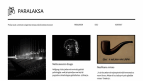 What Paralaksa.blog website looked like in 2020 (4 years ago)