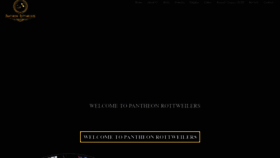 What Pantheonrottweilers.com website looked like in 2020 (4 years ago)