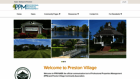 What Prestonvillage.com website looked like in 2020 (4 years ago)
