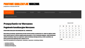 What Pogotowie-kanalizacyjne.warszawa.pl website looked like in 2020 (4 years ago)