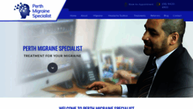 What Perthmigrainespecialist.com.au website looked like in 2020 (4 years ago)