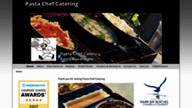 What Pastachefcatering.com website looked like in 2020 (4 years ago)