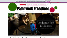 What Patchworkpreschool.com website looked like in 2020 (4 years ago)