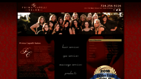 What Primacapellisalon.com website looked like in 2020 (4 years ago)