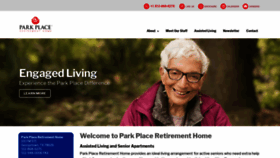 What Parkplaceretirementhome.com website looked like in 2020 (4 years ago)