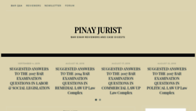 What Pinayjurist.com website looked like in 2020 (4 years ago)