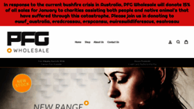 What Pfgwholesale.com.au website looked like in 2020 (4 years ago)