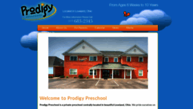 What Prodigypreschool.com website looked like in 2020 (4 years ago)