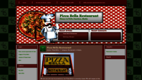 What Pizzabellarestaurant.com website looked like in 2020 (4 years ago)