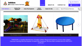 What Playgroundequipments.in website looked like in 2020 (4 years ago)