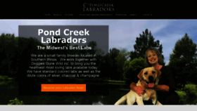 What Pondcreeklabradors.com website looked like in 2020 (4 years ago)