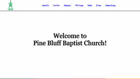 What Pinebluffbaptist.net website looked like in 2020 (4 years ago)