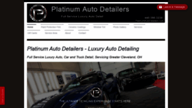 What Platinumautodetailers.com website looked like in 2020 (4 years ago)