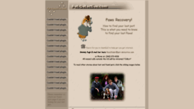 What Pet-detective.com website looked like in 2020 (4 years ago)