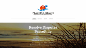 What Peacefulbeachmediation.com website looked like in 2020 (4 years ago)