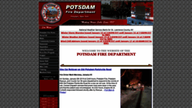 What Potsdamfire.org website looked like in 2020 (4 years ago)