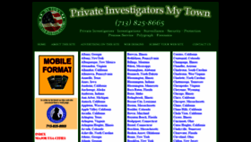 What Privateinvestigatorsmytown.com website looked like in 2020 (4 years ago)