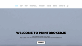 What Printbroker.ie website looked like in 2020 (4 years ago)