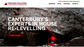 What Precisionsolutions.nz website looked like in 2020 (6 years ago)