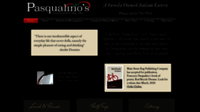 What Pasqualinos.com website looked like in 2020 (4 years ago)