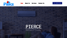 What Pierceheatingac.com website looked like in 2020 (4 years ago)