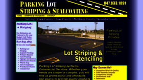What Parkinglotstripings.com website looked like in 2020 (4 years ago)