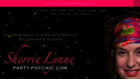 What Party-psychic.com website looked like in 2020 (4 years ago)