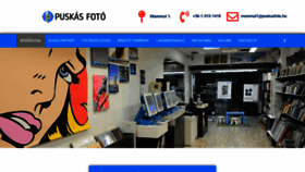 What Puskasfoto.hu website looked like in 2020 (4 years ago)