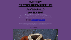 What Pmherps.com website looked like in 2020 (4 years ago)