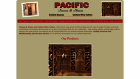 What Pacific-sauna-wine.com website looked like in 2020 (4 years ago)