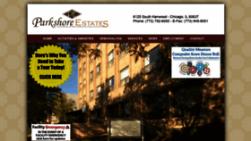 What Parkshoreestates.com website looked like in 2020 (5 years ago)