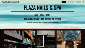 What Plazanailsandspa.com website looked like in 2020 (4 years ago)