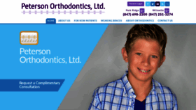 What Petersonorthodontics.net website looked like in 2020 (4 years ago)