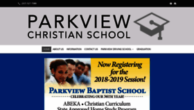 What Parkviewedu.com website looked like in 2020 (4 years ago)