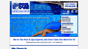 What Poolcarespec.com website looked like in 2020 (4 years ago)