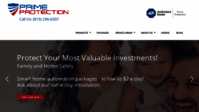 What Primeprotectionllc.com website looked like in 2020 (4 years ago)