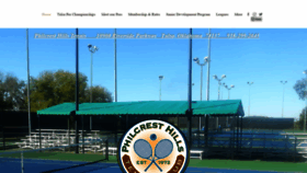 What Philcresthillstennis.com website looked like in 2020 (4 years ago)