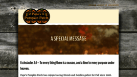 What Papaspumpkinpatchks.com website looked like in 2020 (4 years ago)