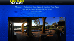 What Parkplacecarwash.com website looked like in 2020 (4 years ago)