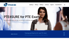 What Pte4sure.com website looked like in 2020 (4 years ago)
