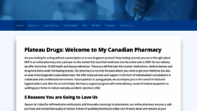 What Plateaudrugs.com website looked like in 2020 (4 years ago)